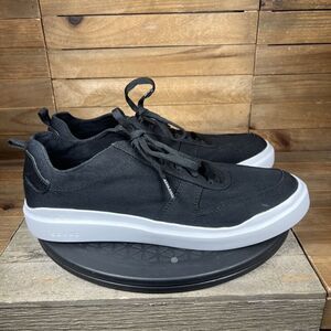 Cole Haan Sneaker Womens Sz 10.5B Black Grandpro Rally W23234 Canvas Court Shoes